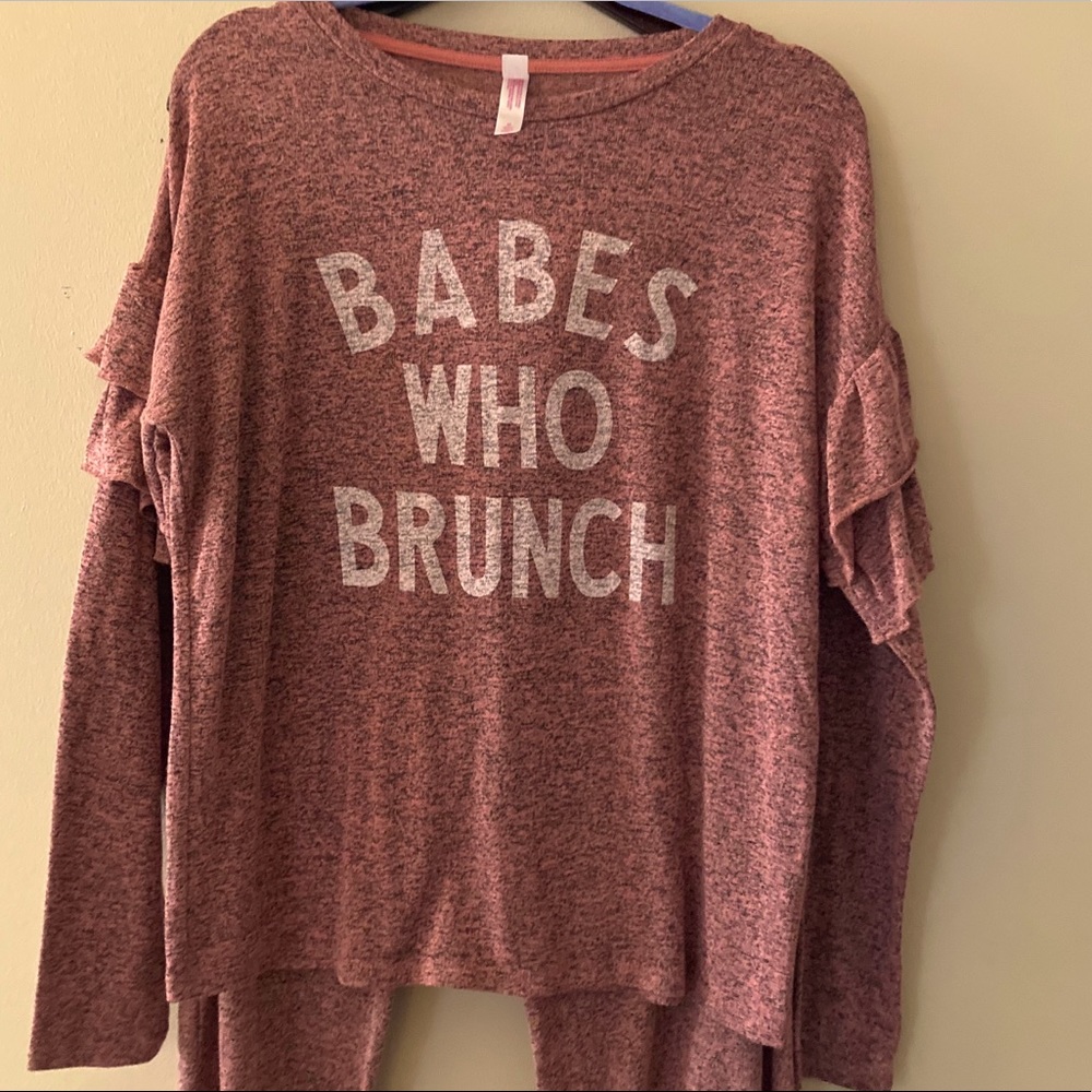 Xhiliration | Long Sleeves Pajama Top Sz.M